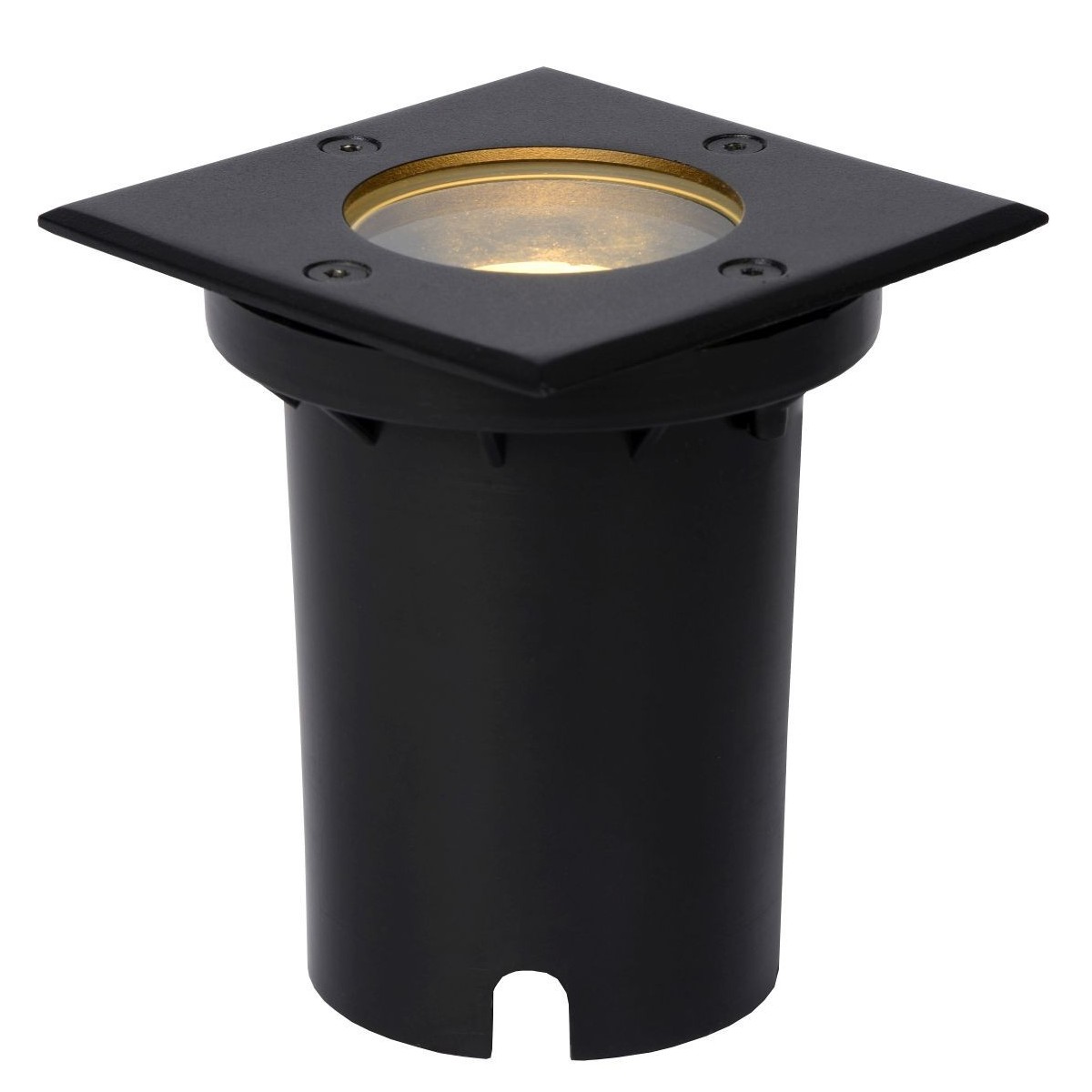 Lucide 11800/01/30 BILTIN - Lampa tarasowa do wewnątrz i na zewnątrz - 1xGU10 - IP67 - Czarna