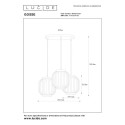 Lucide 13435/03/31 GOSSE - Lampa wisząca - 3xE27 - Biała