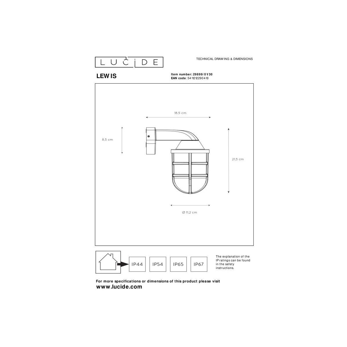 Lucide LEWIS 29899/01/30