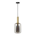 Lucide 45494/01/65 JOANET - Lampa wisząca - 22 cm - 1xE27 - Szary dymny