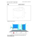 Lucide 69201/06/31 AXI - Reflektor ścienny - Kinkiet łazienkowy - LED - 2x3.5W 2700K - IP54 - Regulowany kąt świecenia - Biał…
