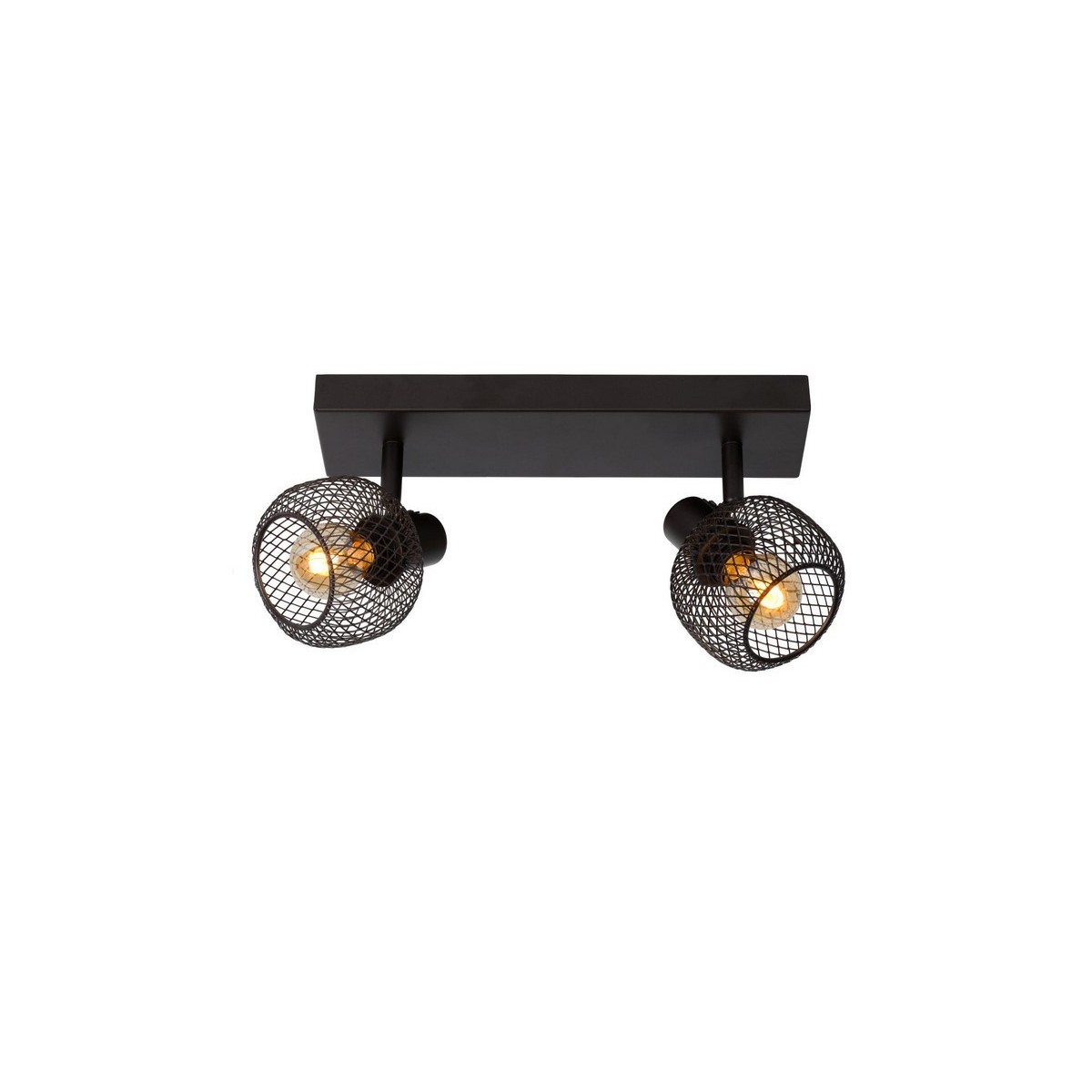 Lucide 77978/02/30 MAREN - Reflektor sufitowy - 2xE14 - Czarny