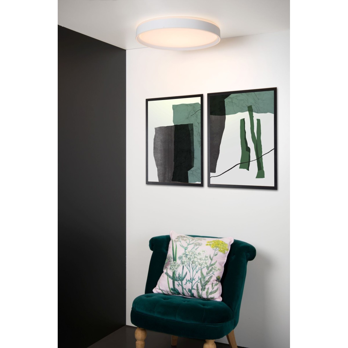 Lucide 79182/36/31 NURIA - Lampa sufitowa wpuszczana - 50 cm - LED 3 StepDim - 1x36W 2700K - Biała