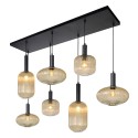 Lucide 45386/07/62 MALOTO - Lampa wisząca - 7xE27 - Bursztynowa