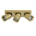 Lucide 09929/15/02 NIGEL - Reflektor sufitowy - LED Ściemnialny do ciepłego - GU10 - 3x5W 2200K-3000K - Matowe złoto - Mosiąd…
