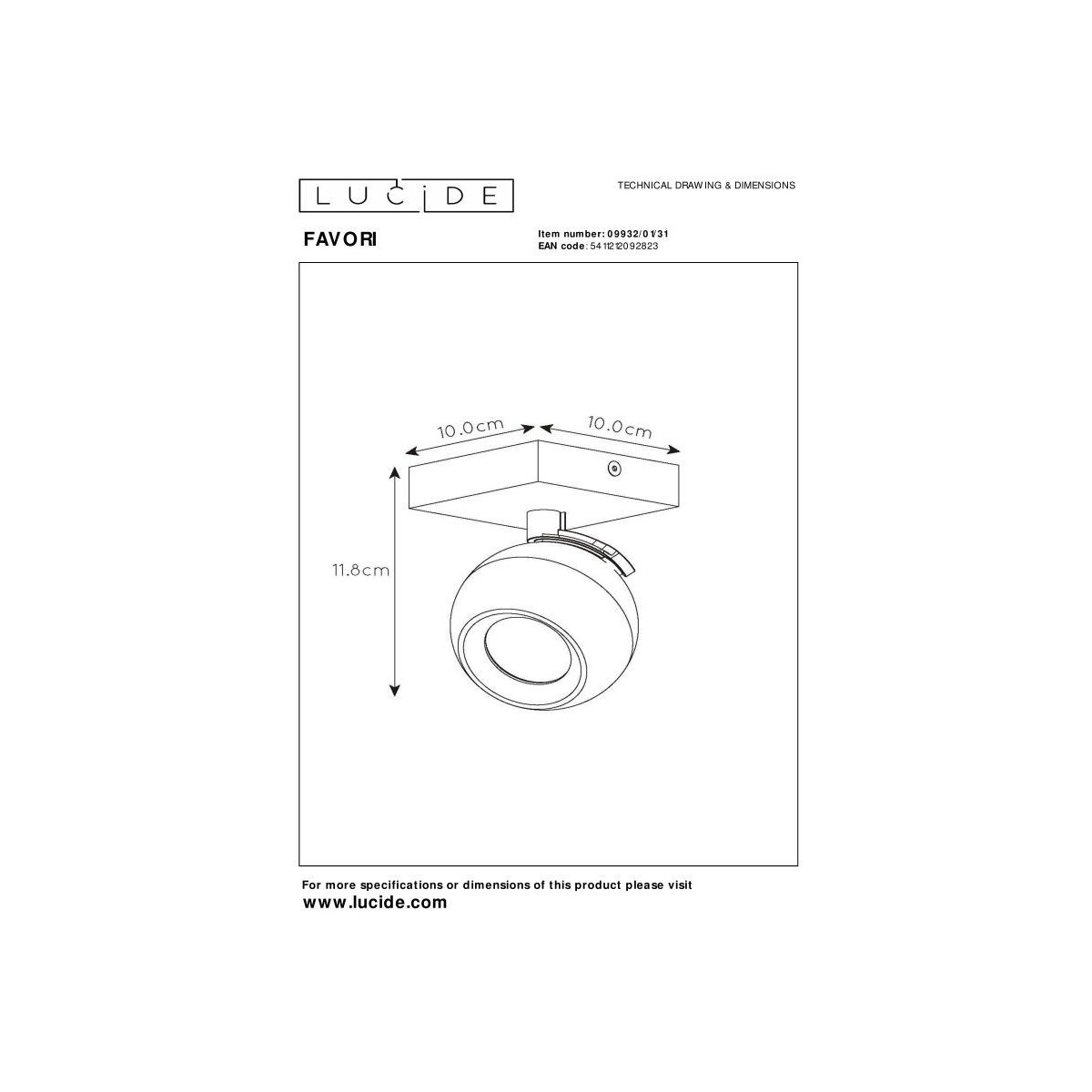 Lucide FAVORI 09932/01/31