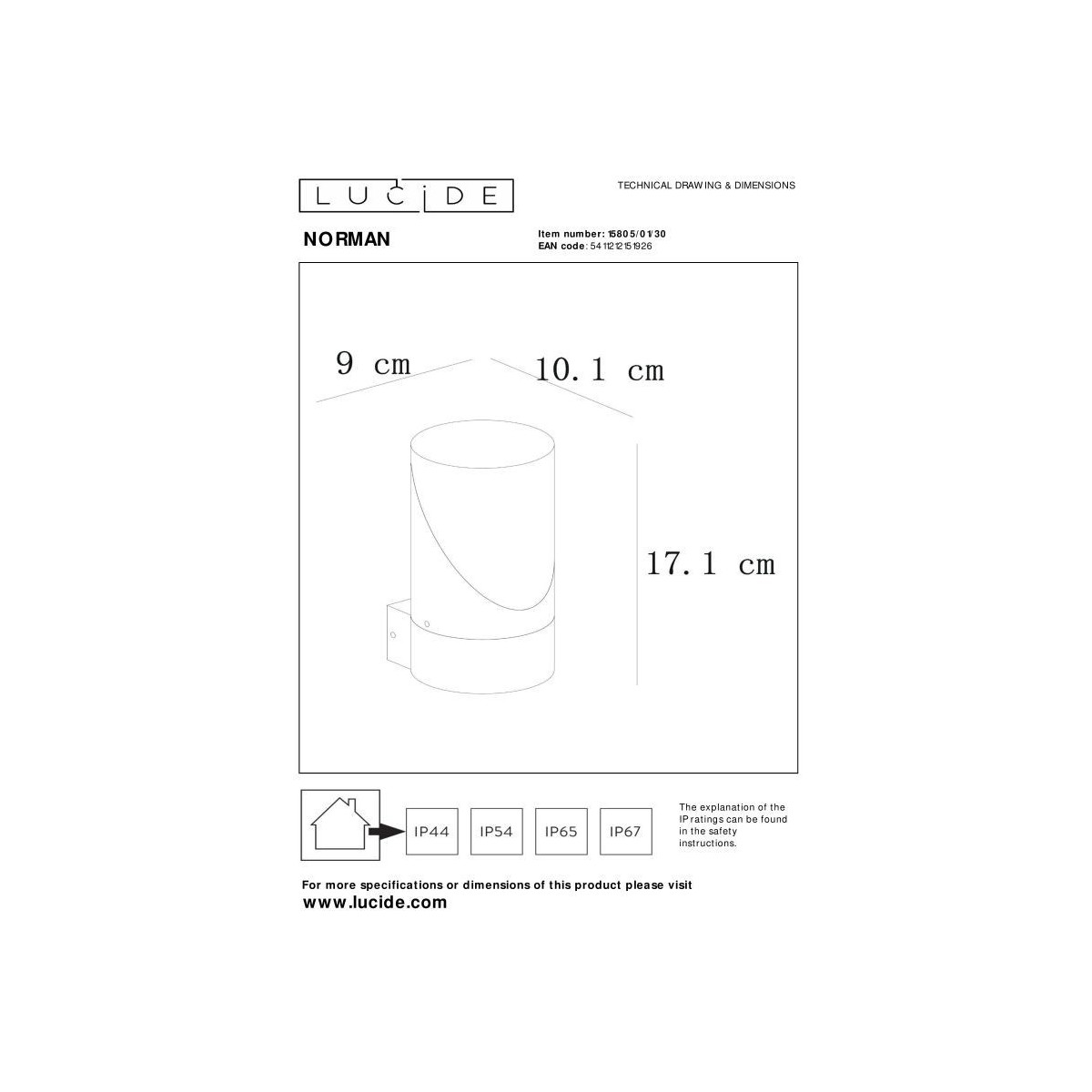 Lucide NORMAN 15805/01/30