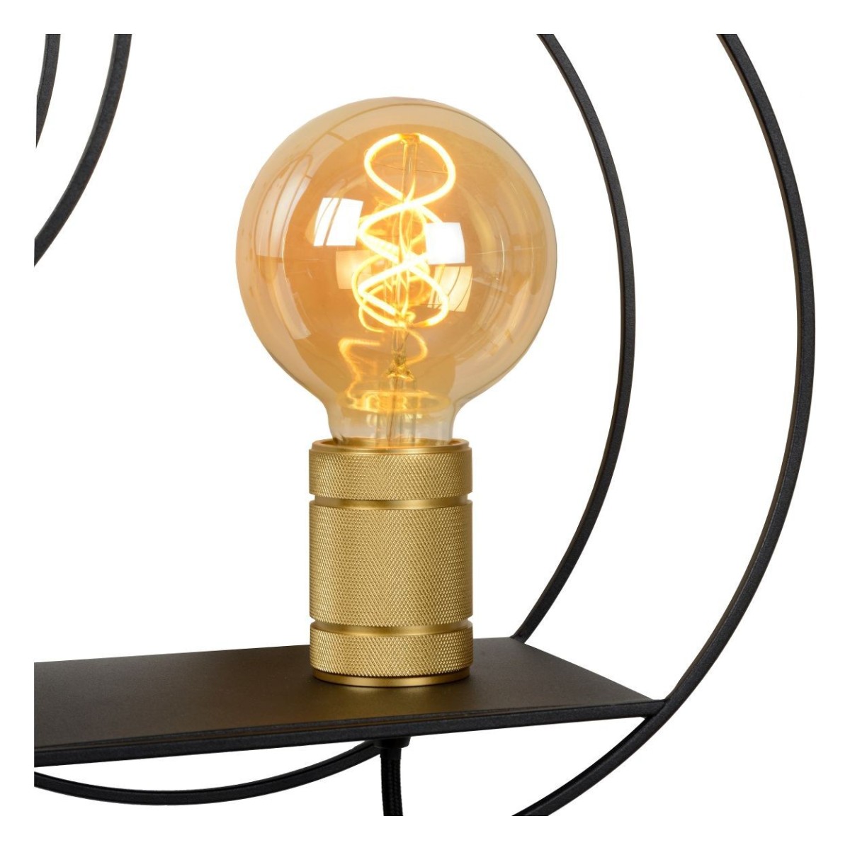 Lucide 21225/01/30 CIRCLE - Kinkiet - 1xE27 - Czarny