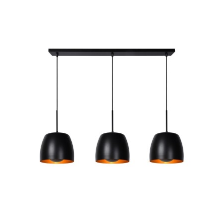 Lucide 30488/03/30 NOLAN - Lampa wisząca - 3xE27 - Czarna