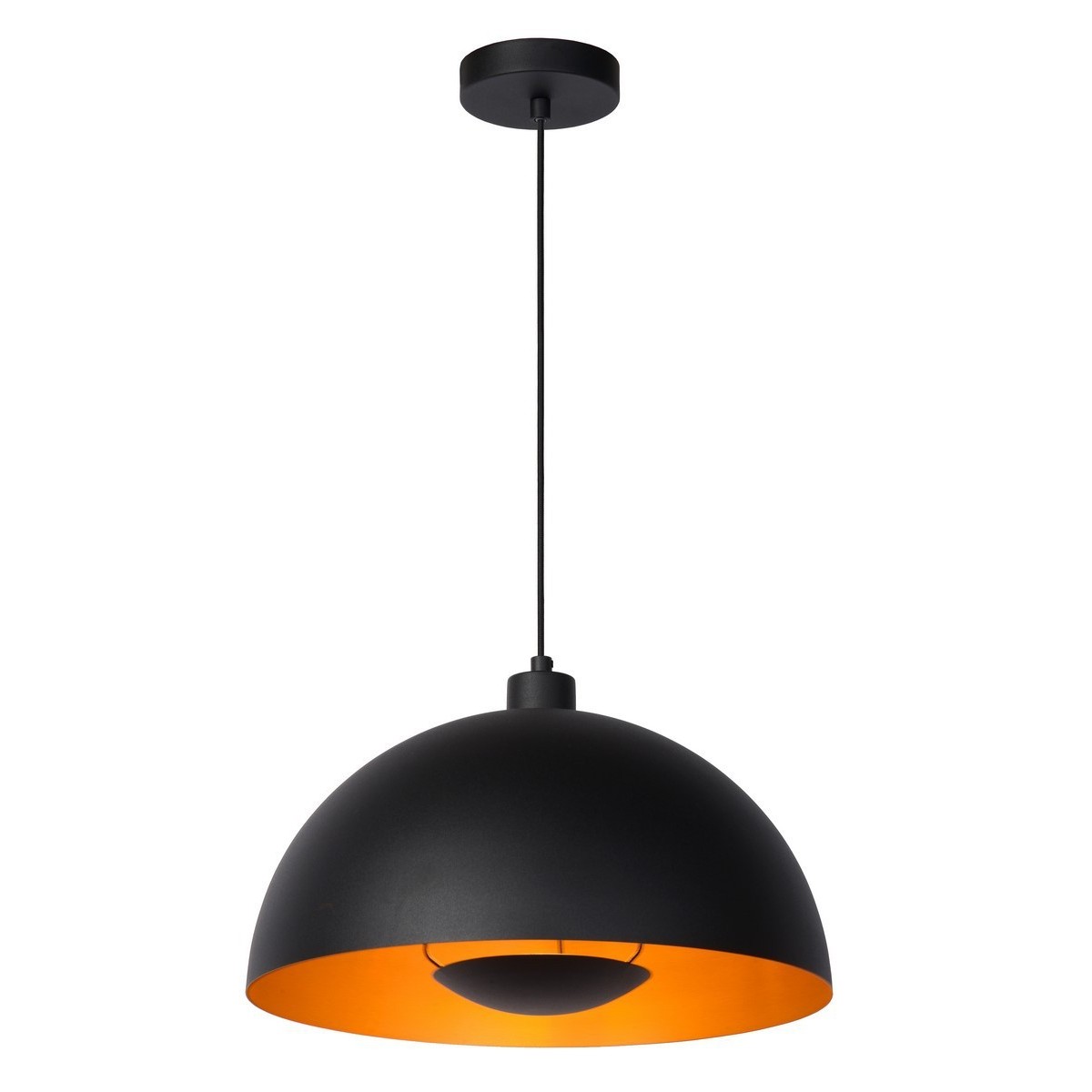 Lucide 45496/01/30 SIEMON - Lampa wisząca - 40 cm - 1xE27 - Czarna