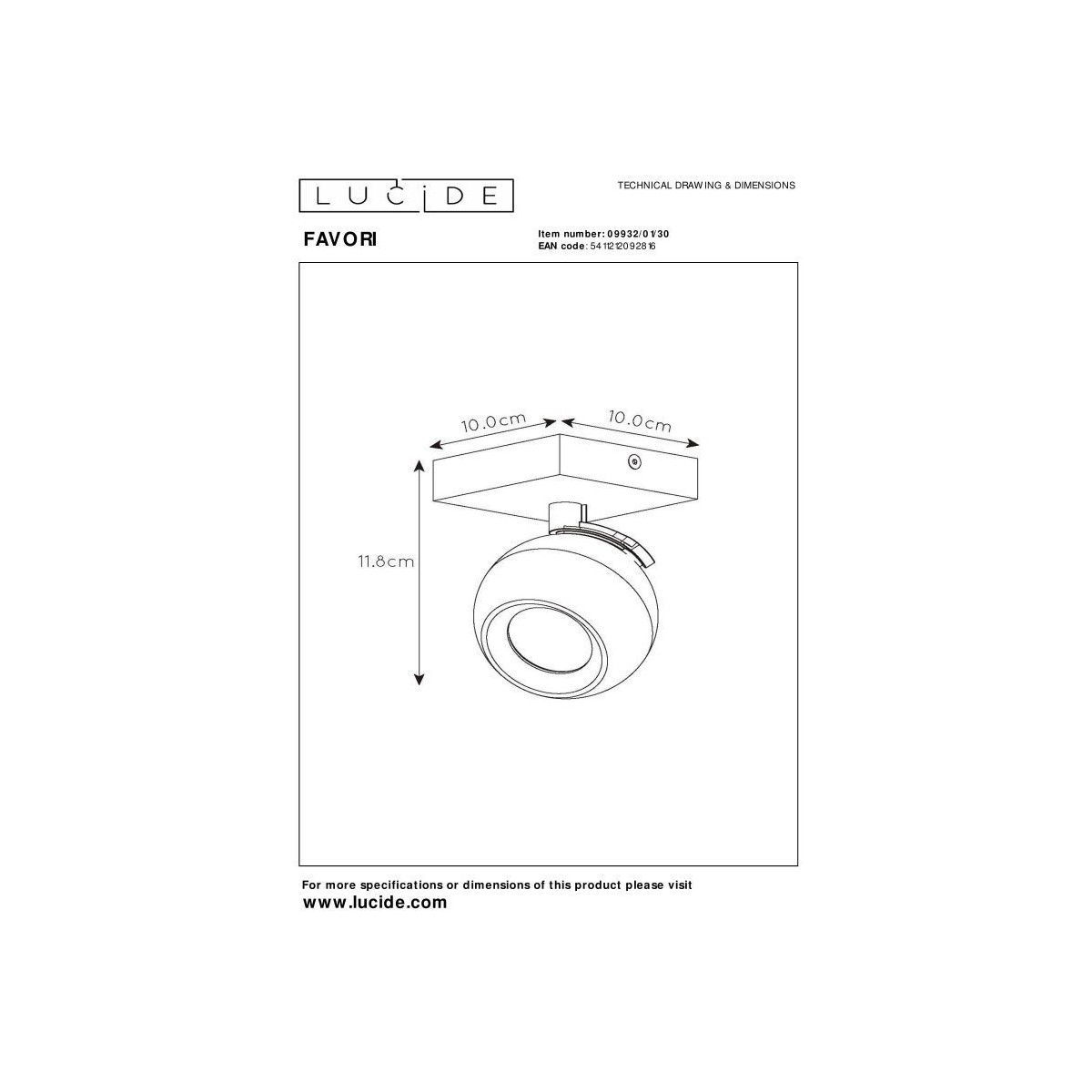 Lucide FAVORI 09932/01/30