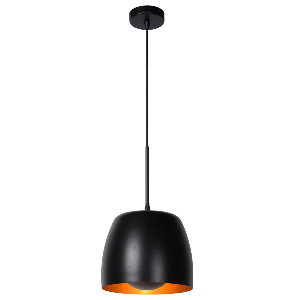 Lucide 30488/01/30 NOLAN - Lampa wisząca - 24 cm - 1xE27 - Czarna