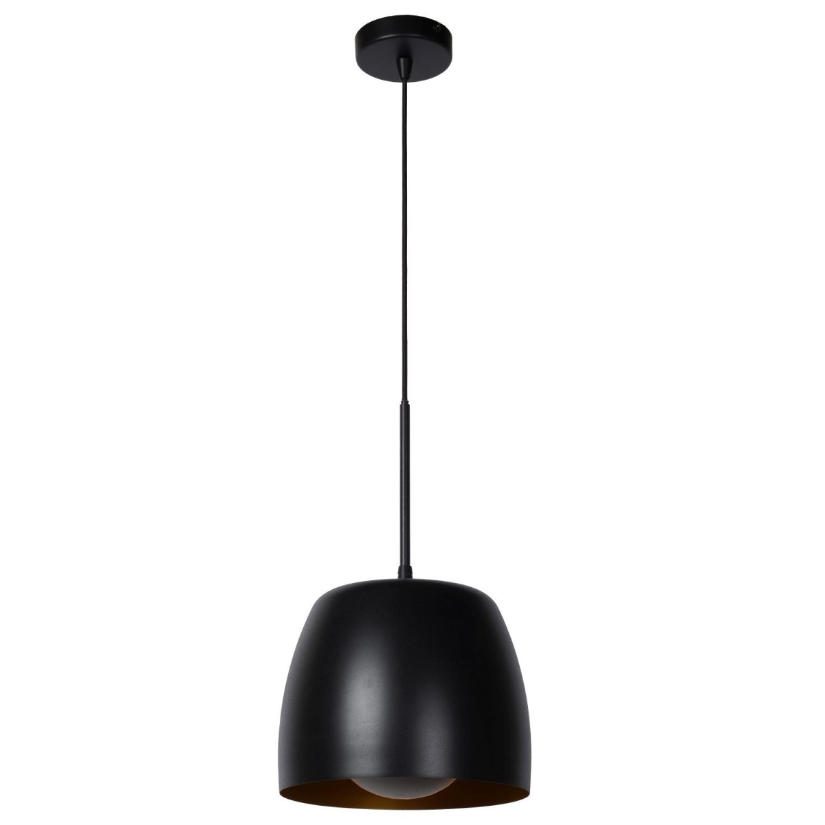 Lucide 30488/01/30 NOLAN - Lampa wisząca - 24 cm - 1xE27 - Czarna