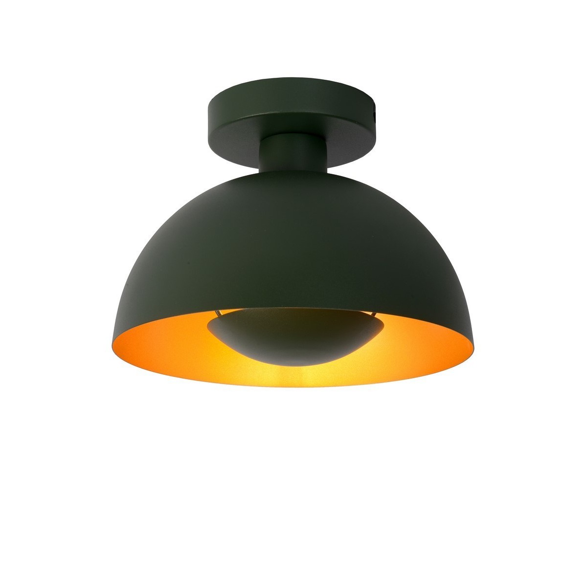 Lucide 45196/01/33 SIEMON - Lampa sufitowa wpuszczana - 25 cm - 1xE27 - Zielony