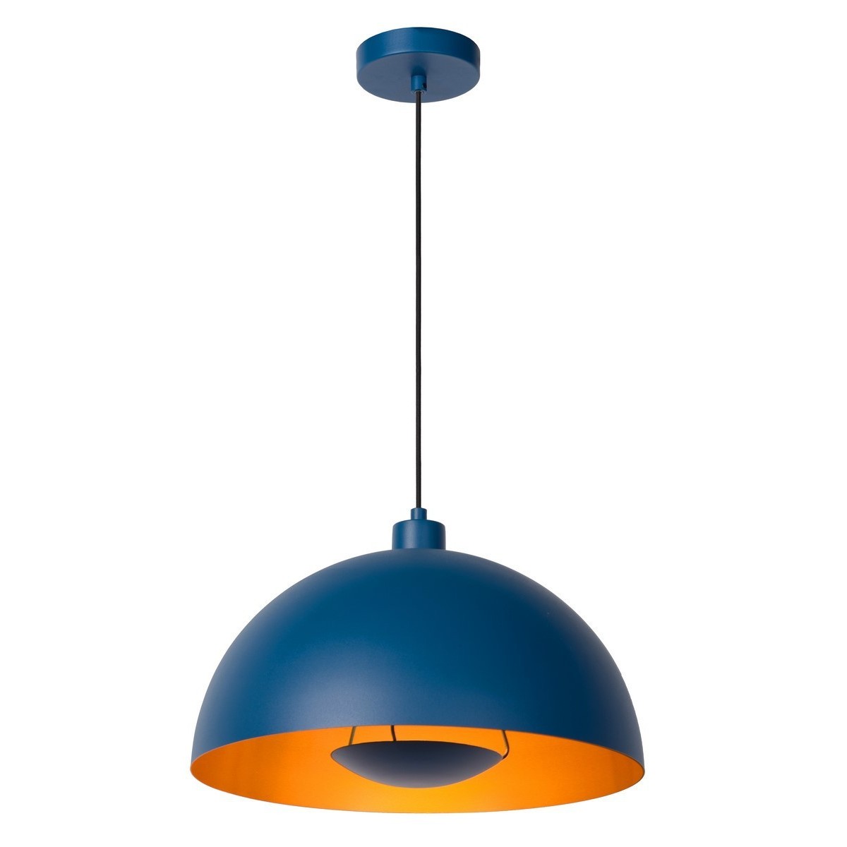 Lucide 45496/01/35 SIEMON - Lampa wisząca - 40 cm - 1xE27 - Niebieska