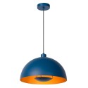 Lucide 45496/01/35 SIEMON - Lampa wisząca - 40 cm - 1xE27 - Niebieska