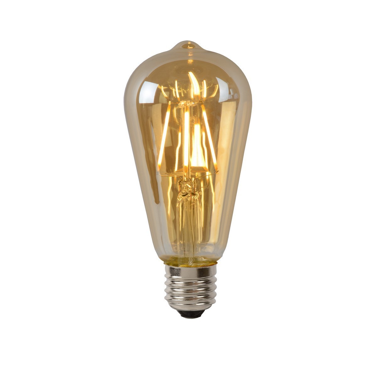 Lucide 49068/05/62 ST64 - Żarówka z żarnikiem - 6.4 cm - LED Dim. - E27 - 1x5W 2700K - Bursztynowa