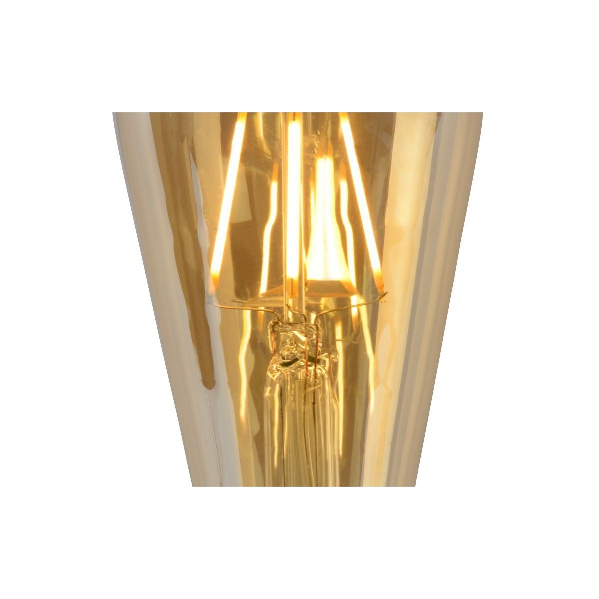Lucide 49068/05/62 ST64 - Żarówka z żarnikiem - 6.4 cm - LED Dim. - E27 - 1x5W 2700K - Bursztynowa