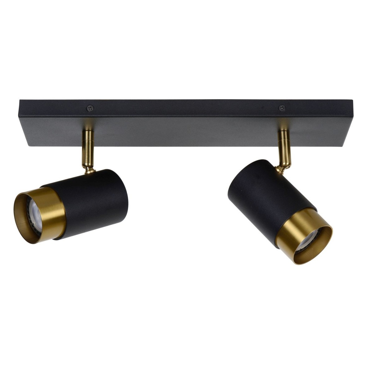 Lucide 35913/02/30 FLORIS - Reflektor sufitowy - 2xGU10 - Czarny