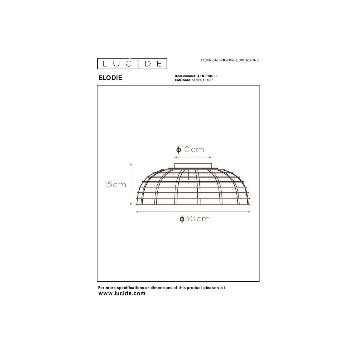 Lucide ELODIE 45149/30/30