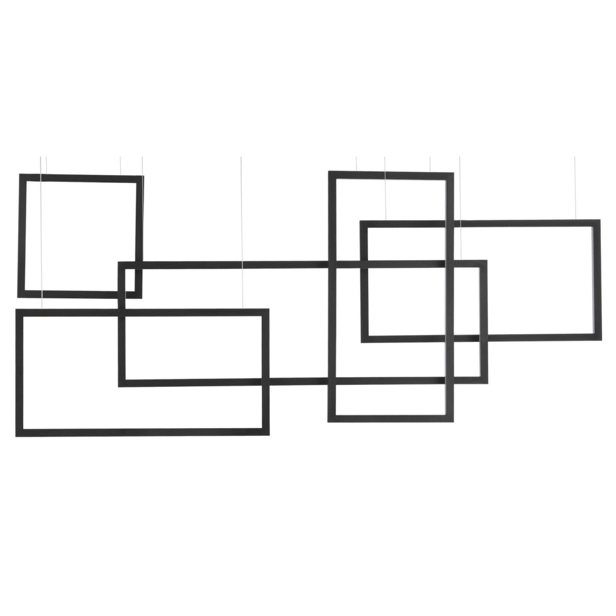 Niecodzienna lampa Luces Exclusivas LEPE LE41433 - kolor lampy - czarny mat, materiał - aluminium/akryl