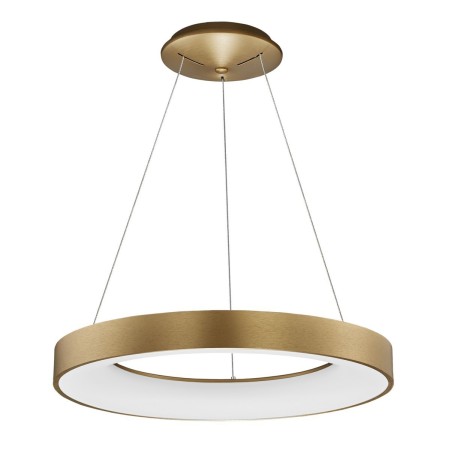 Niecodzienna lampa Luces Exclusivas TOME SMART LE41517 - kolor lampy - szczotokowane złoto, materiał - aluminium/akryl