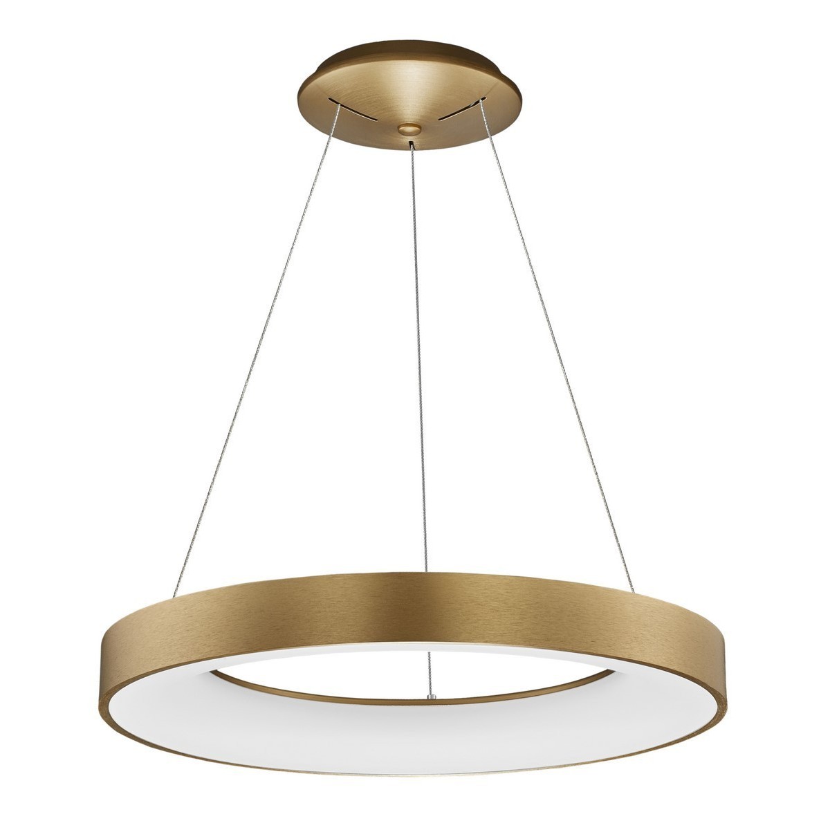 Niecodzienna lampa Luces Exclusivas TOME SMART LE41517 - kolor lampy - szczotokowane złoto, materiał - aluminium/akryl