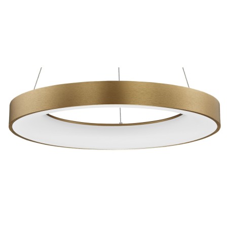 Niecodzienna lampa Luces Exclusivas TOME SMART LE41517 - kolor lampy - szczotokowane złoto, materiał - aluminium/akryl