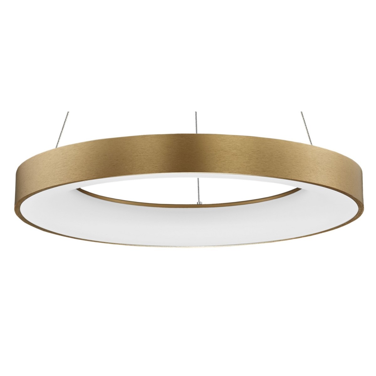 Niecodzienna lampa Luces Exclusivas TOME SMART LE41517 - kolor lampy - szczotokowane złoto, materiał - aluminium/akryl