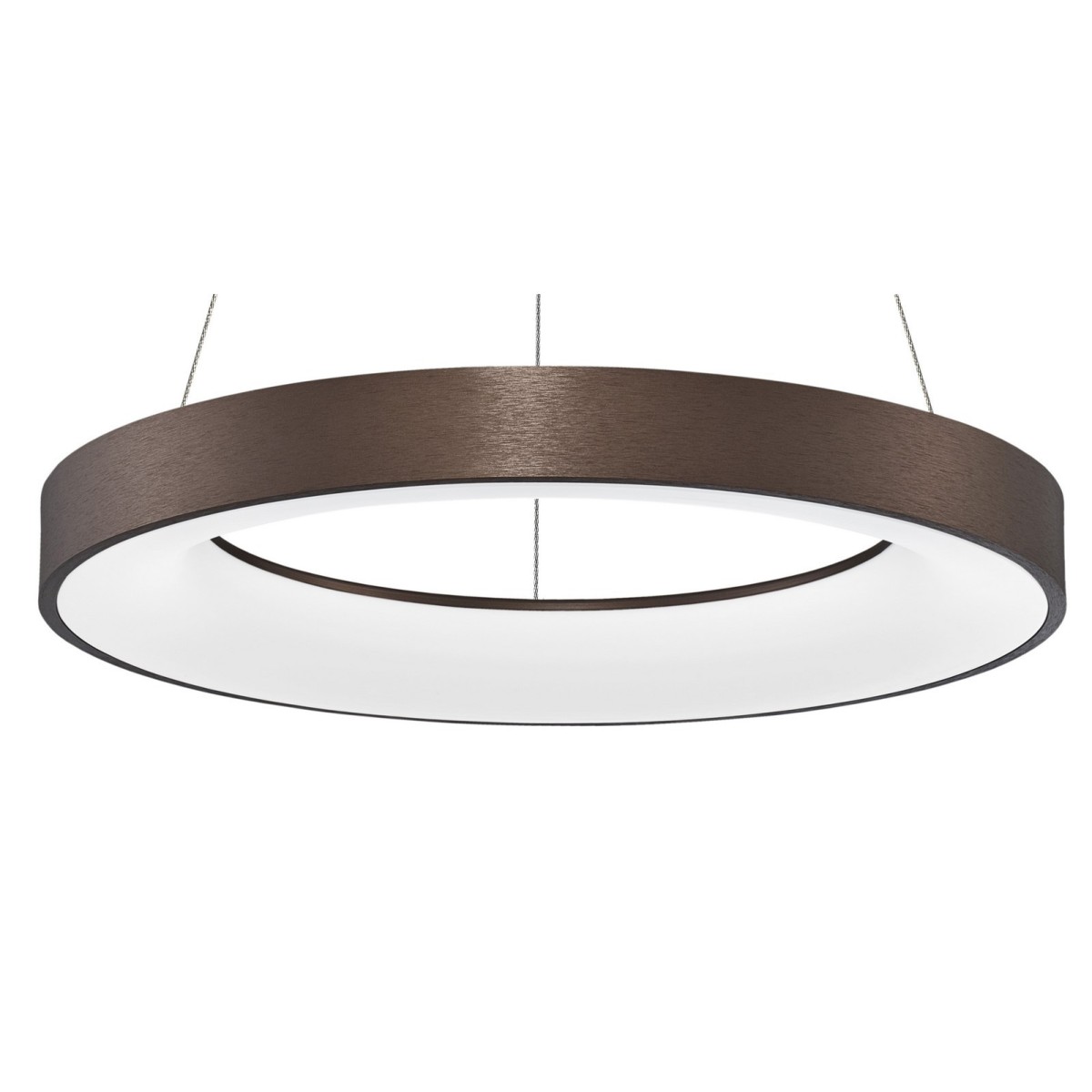 Piękna lampa Luces Exclusivas TOME SMART LE41518 - kolor lampy - brązowy szczotkowany, materiał - aluminium/akryl