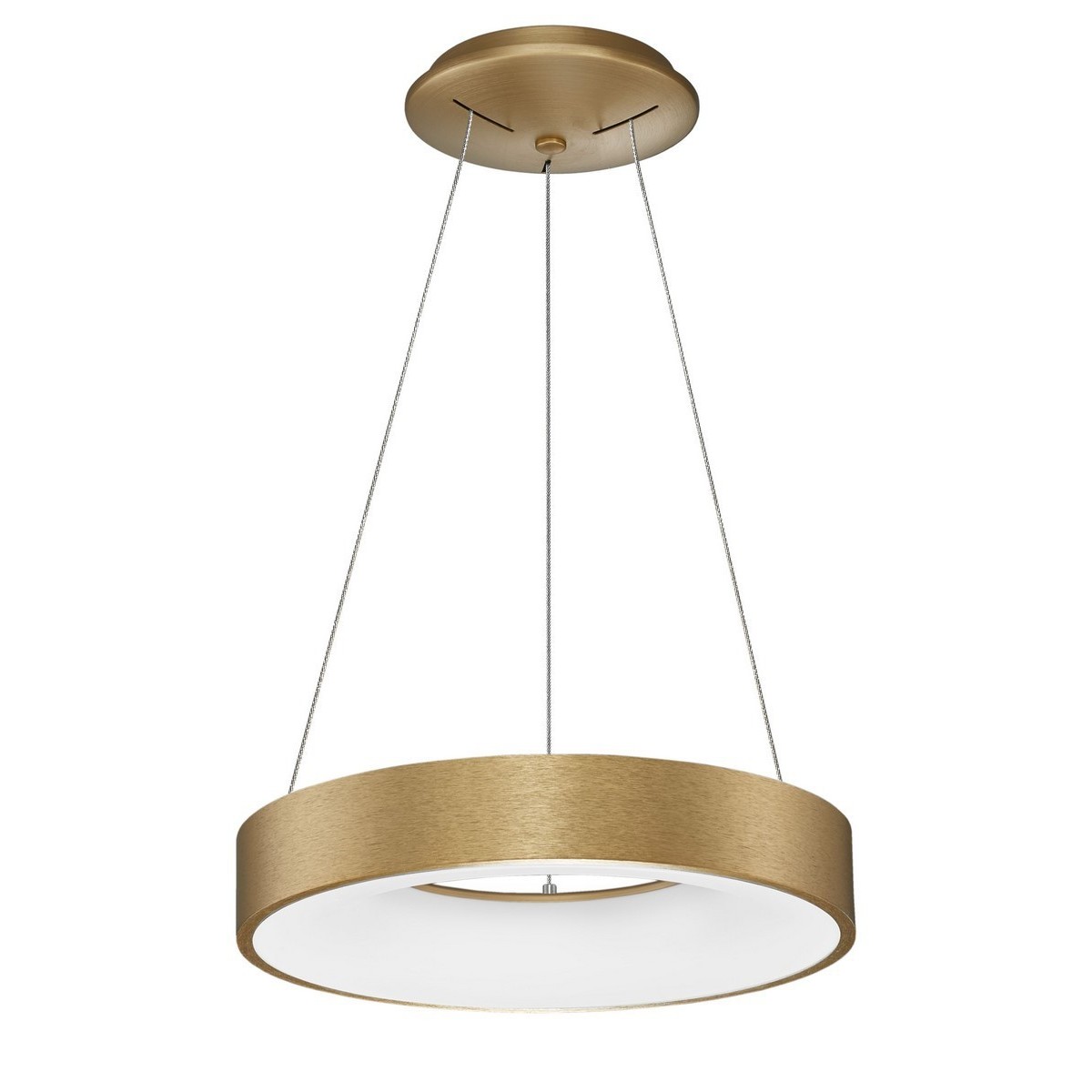 Niecodzienna lampa Luces Exclusivas TOME SMART LE41529 - kolor lampy - szczotokowane złoto, materiał - aluminium/akryl