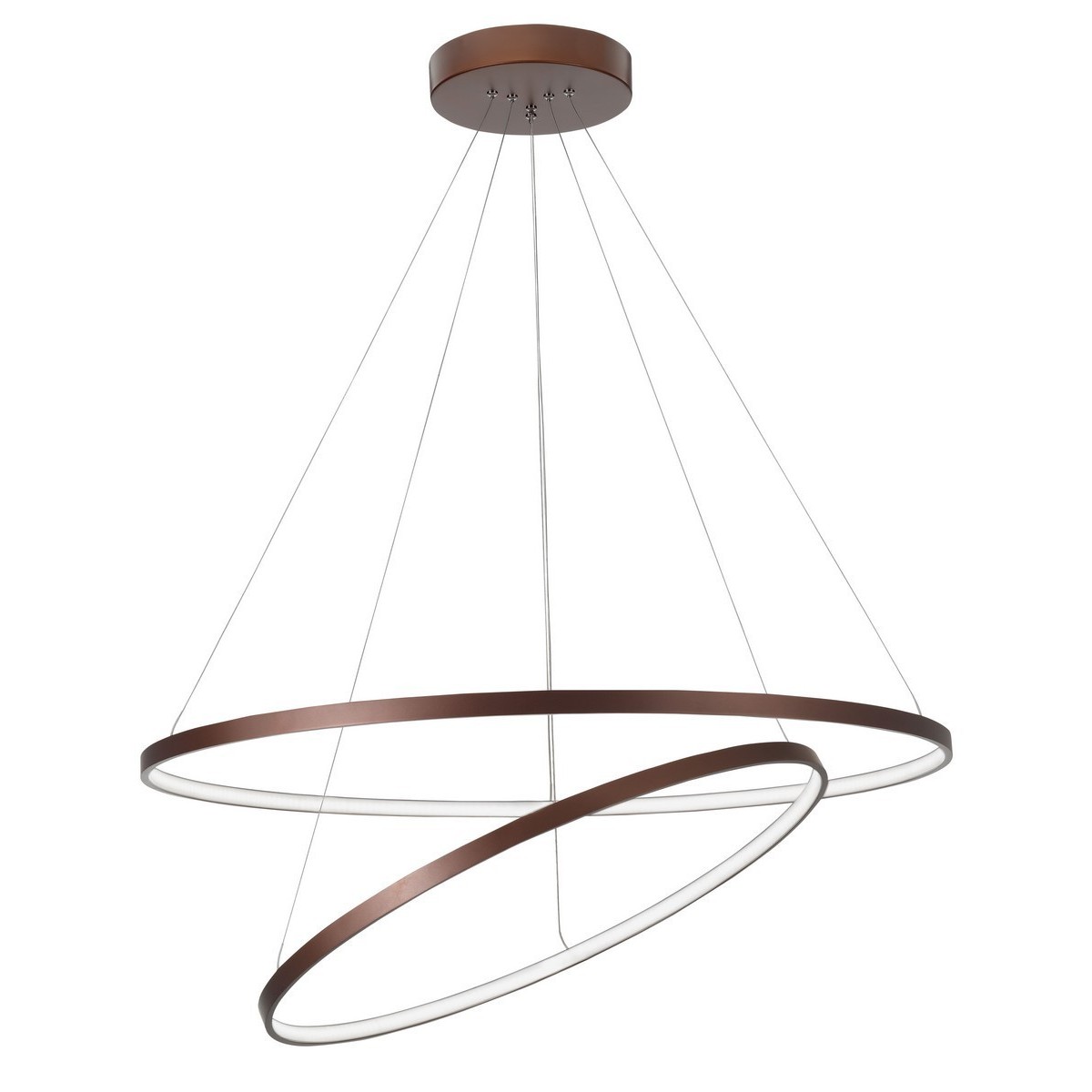 Stylowa lampa Luces Exclusivas BANDA LE41587 - kolor lampy - brązowy, materiał - aluminium