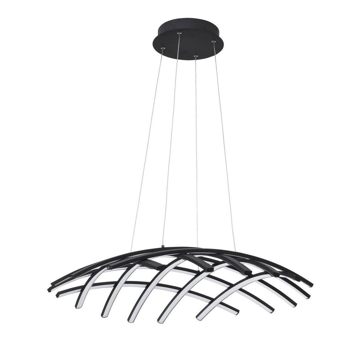Stylowa lampa Luces Exclusivas CATIA LE41599 - kolor lampy - czarny, materiał - aluminium/akryl