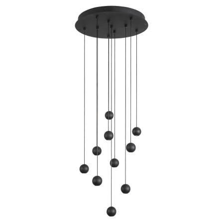 Piękna lampa Luces Exclusivas ECIJA LE41615 - kolor lampy - czarny, materiał - aluminium/tkanina