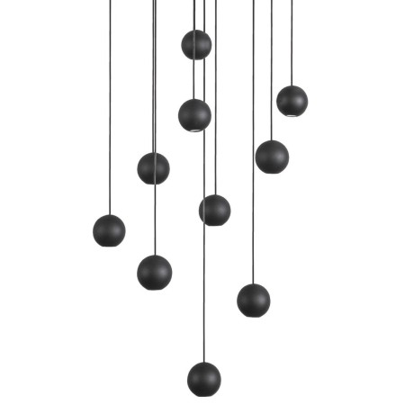 Piękna lampa Luces Exclusivas ECIJA LE41615 - kolor lampy - czarny, materiał - aluminium/tkanina