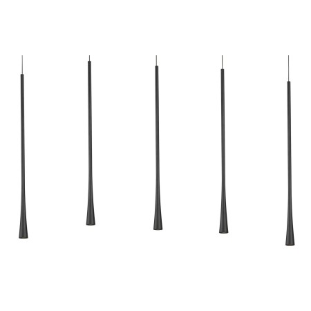 Stylowa lampa Luces Exclusivas EJIDO LE41617 - kolor lampy - czarny, materiał - aluminium/stal