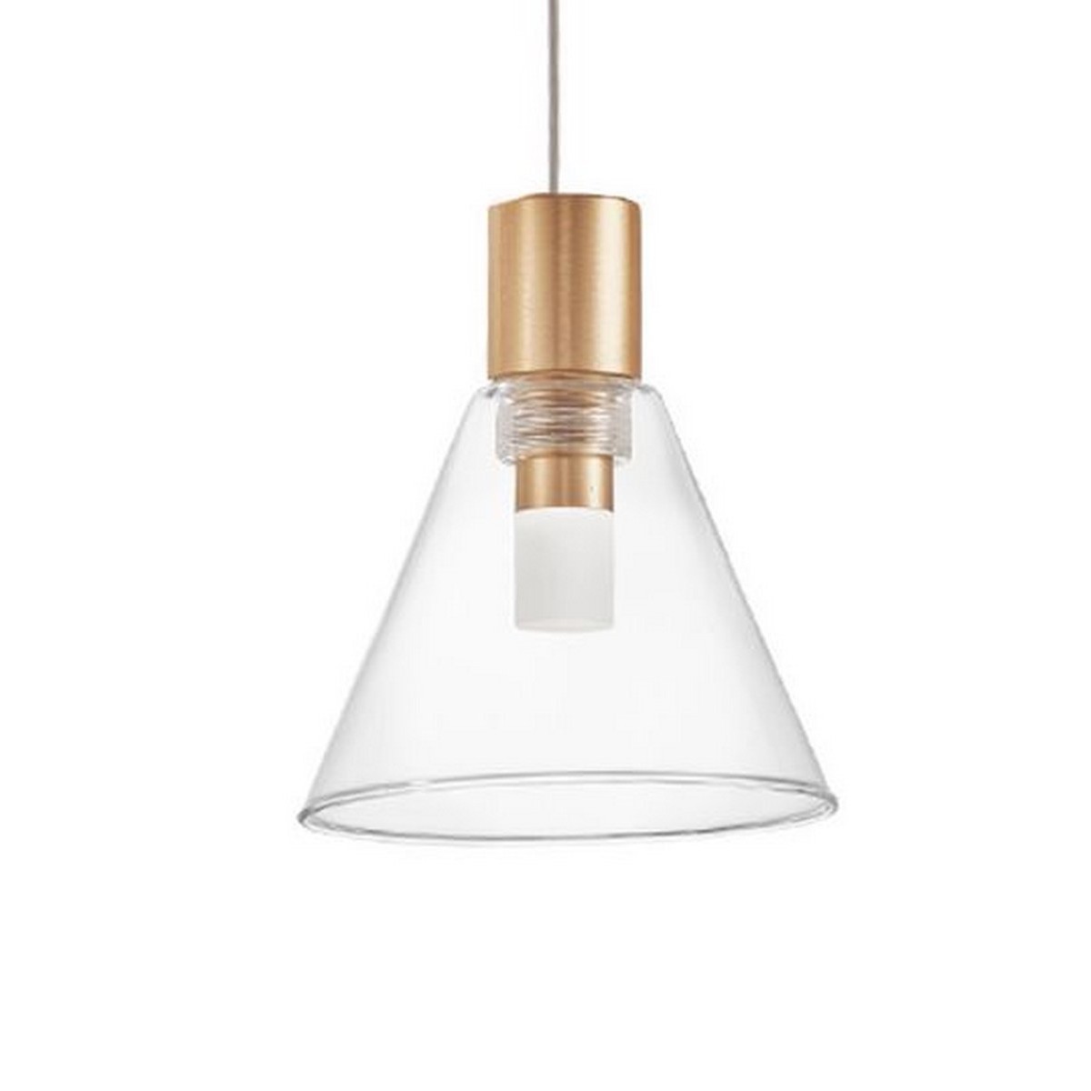 Stylowa lampa Luces Exclusivas FRIAS LE41629 - kolor lampy - złoty, materiał - aluminium/szkło