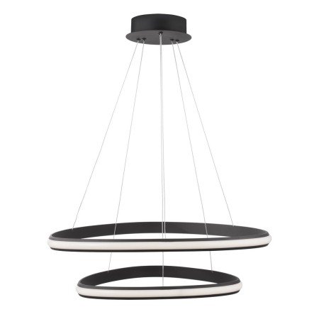 Niecodzienna lampa Luces Exclusivas FUNZA LE41632 - kolor lampy - czarny mat, materiał - aluminium/akryl