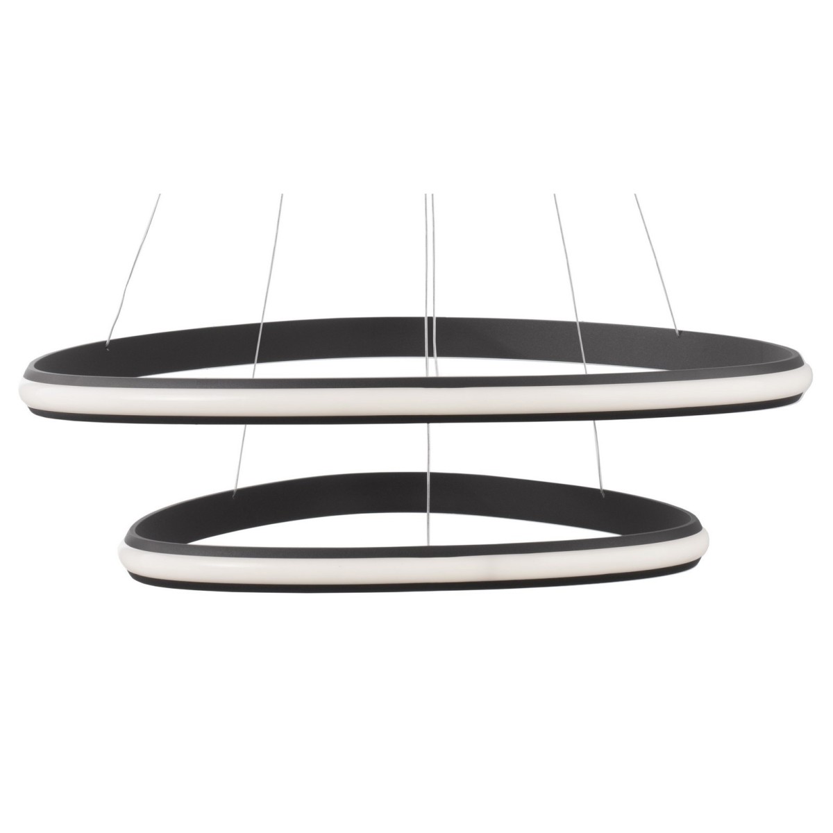 Niecodzienna lampa Luces Exclusivas FUNZA LE41632 - kolor lampy - czarny mat, materiał - aluminium/akryl