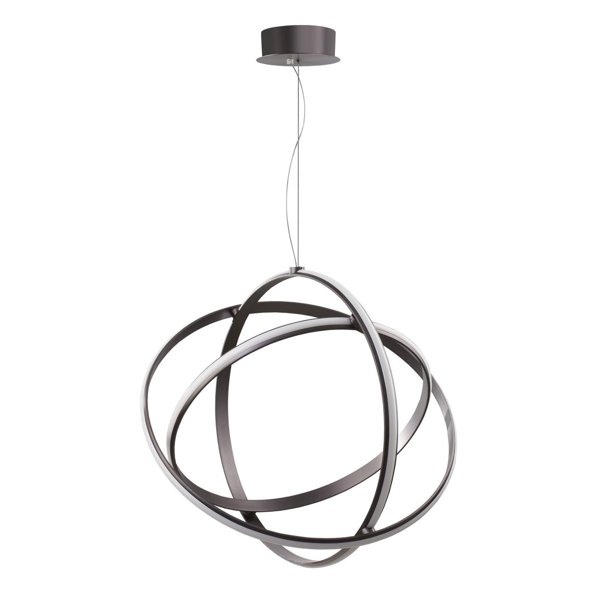 Niepowtarzalna lampa Luces Exclusivas GIJON LE41637 - kolor lampy - czarny/fioletowy, materiał - aluminium/akryl