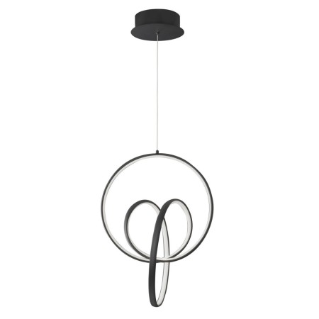 Nowoczesna lampa Luces Exclusivas GIRON LE41640 - kolor lampy - czarny mat, materiał - aluminium/akryl