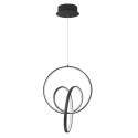 Nowoczesna lampa Luces Exclusivas GIRON LE41640 - kolor lampy - czarny mat, materiał - aluminium/akryl
