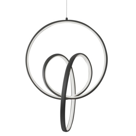Nowoczesna lampa Luces Exclusivas GIRON LE41640 - kolor lampy - czarny mat, materiał - aluminium/akryl