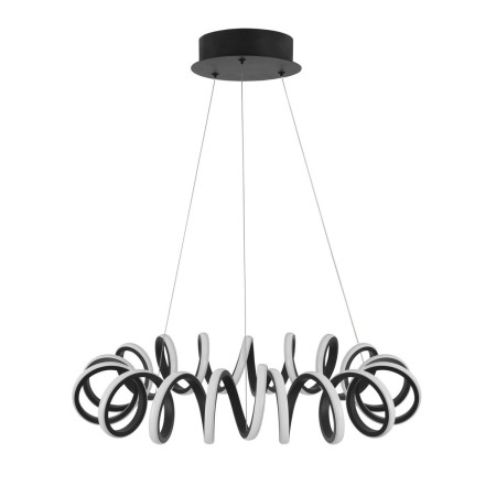Stylowa lampa Luces Exclusivas GODOY LE41641 - kolor lampy - czarny mat, materiał - aluminium/szkło