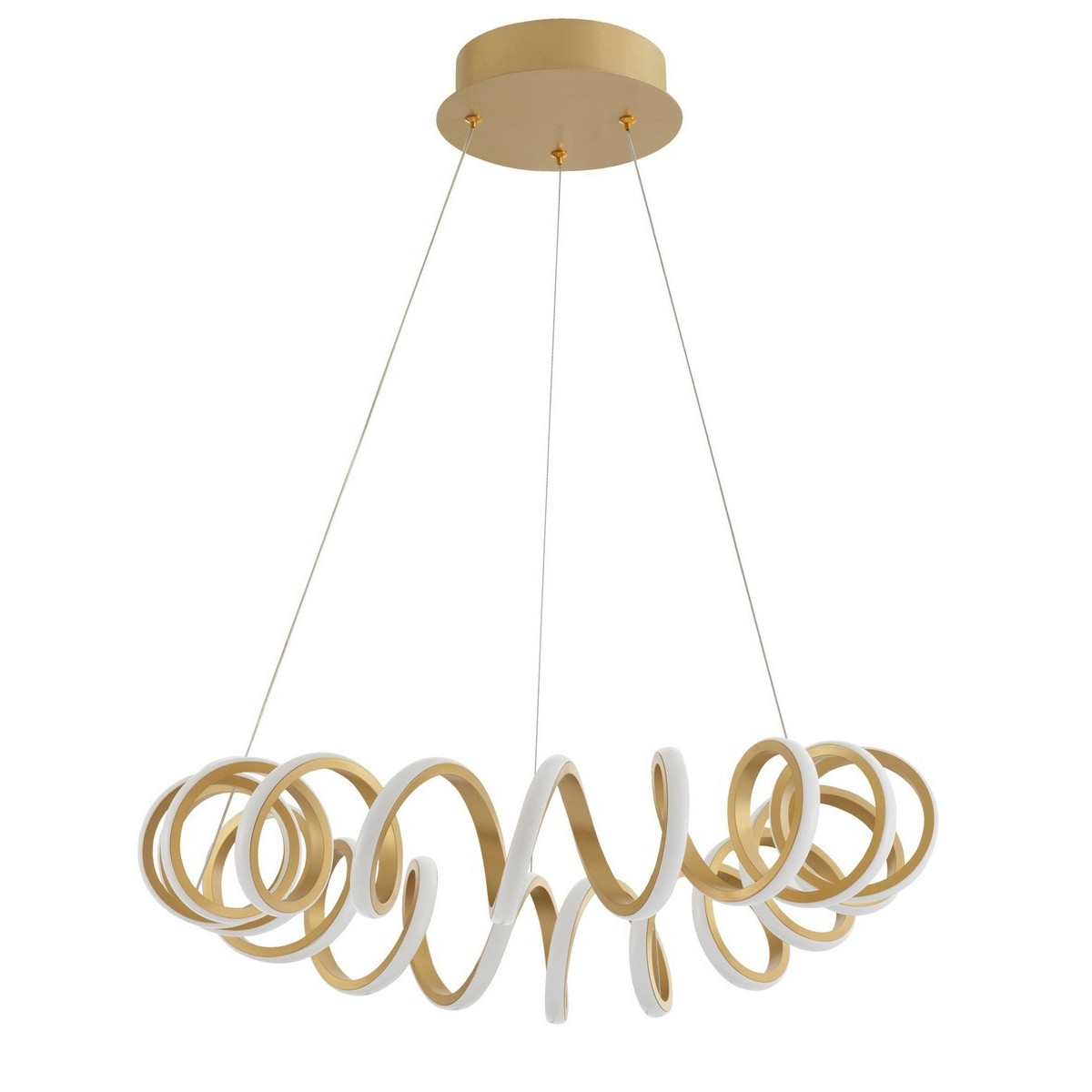 Wyjątkowa oprawa oświetleniowa Luces Exclusivas GODOY LE41642 - kolor lampy - piaskowane złoto, materiał - aluminium/szk