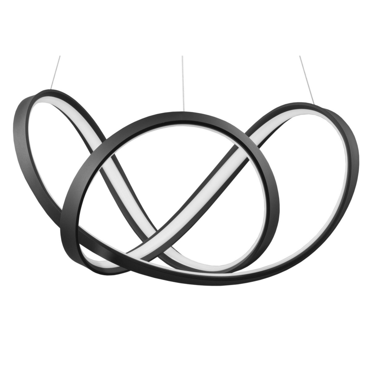 Niepowtarzalna lampa Luces Exclusivas GUIJO LE41643 - kolor lampy - czarny mat, materiał - aluminium/akryl