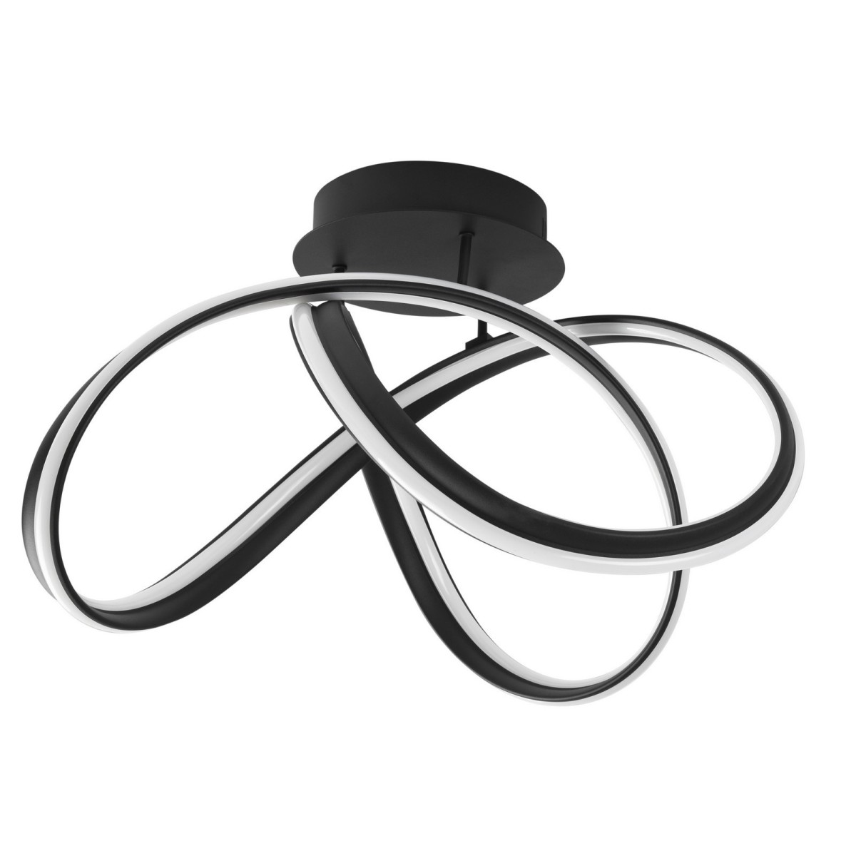 Niepowtarzalna lampa Luces Exclusivas HANGA LE41649 - kolor lampy - czarny mat, materiał - aluminium/akryl