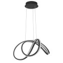 Niecodzienna lampa Luces Exclusivas HANGA LE41650 - kolor lampy - czarny mat, materiał - aluminium/akryl
