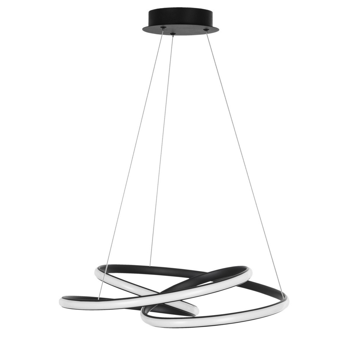 Stylowa lampa Luces Exclusivas IBIZA LE41653 - kolor lampy - czarny mat, materiał - aluminium/akryl
