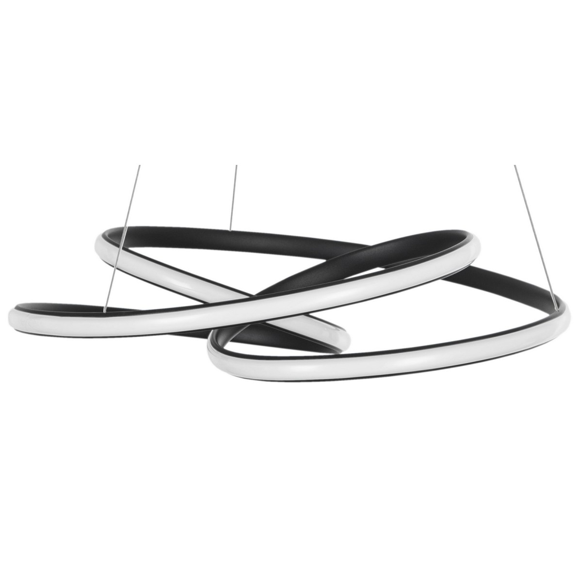 Stylowa lampa Luces Exclusivas IBIZA LE41653 - kolor lampy - czarny mat, materiał - aluminium/akryl